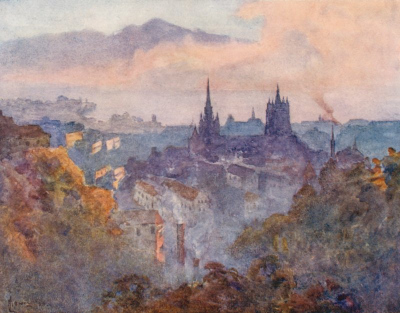 Lausanne vanaf het Signaal door J. Hardwicke Lewis