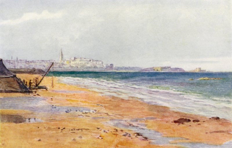 St Malo, Grand et Petit Bey, vanaf Rochebonne door J. Hardwicke Lewis