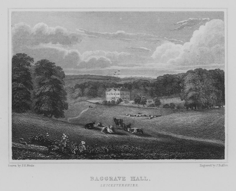 Baggrave Hall, Leicestershire door John Preston Neale