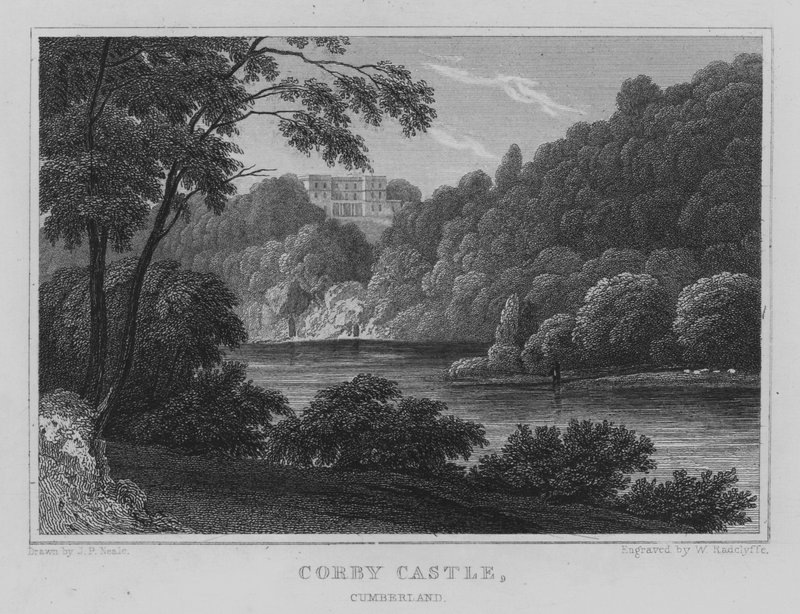Corby Castle, Cumberland door John Preston Neale