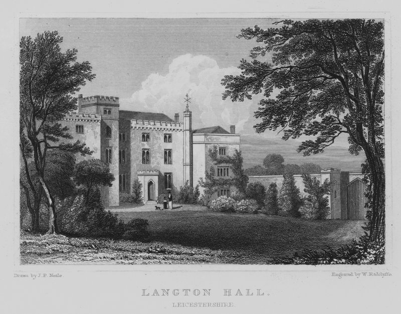 Langton Hall, Leicestershire door John Preston Neale