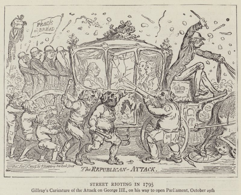 Straatrellen in 1795 door James Gillray