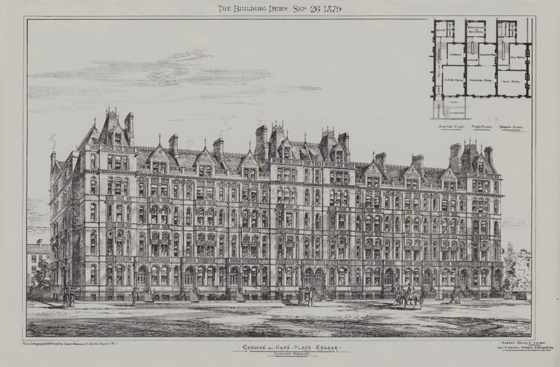 Cadogan Terrace, Cadogan en Hans Place Estate, Chelsea, 1879 door James Akerman