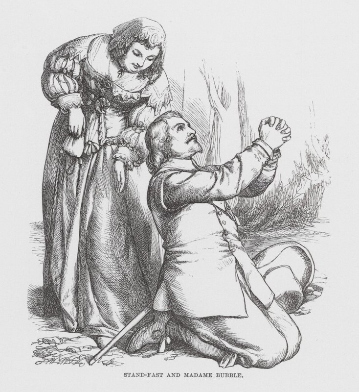 Stand-Fast en Madame Bubble (gravure) door James Dawson Watson