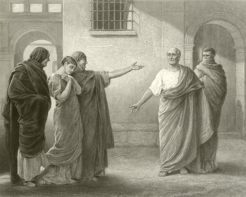 Volumnia verwijt Brutus en Sicinius door James Dromgole Linton