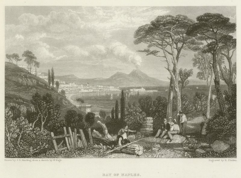 Baai van Napels door James Duffield Harding