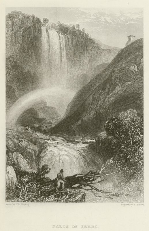 Watervallen van Terni door James Duffield Harding