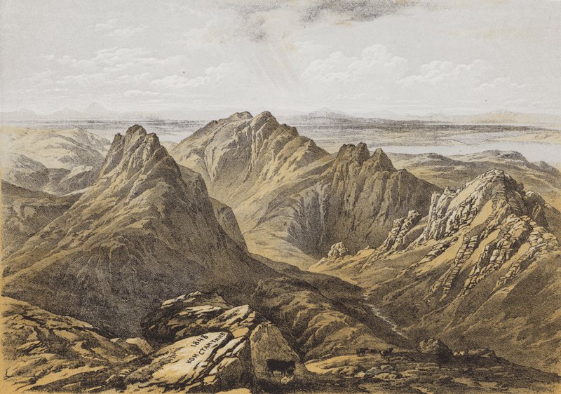 Uitzicht vanaf de top van Goatfell, eiland Arran door James Duffield Harding