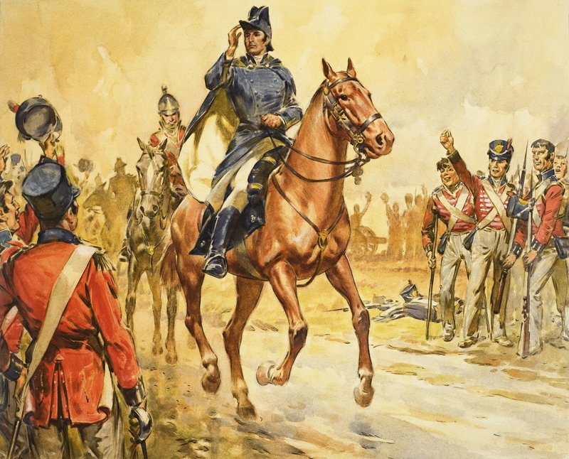 Hertog van Wellington verzamelt zijn troepen door James Edwin McConnell