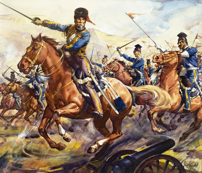 Beroemde paarden uit feiten en fictie: De aanval van de Lichte Brigade door James Edwin McConnell