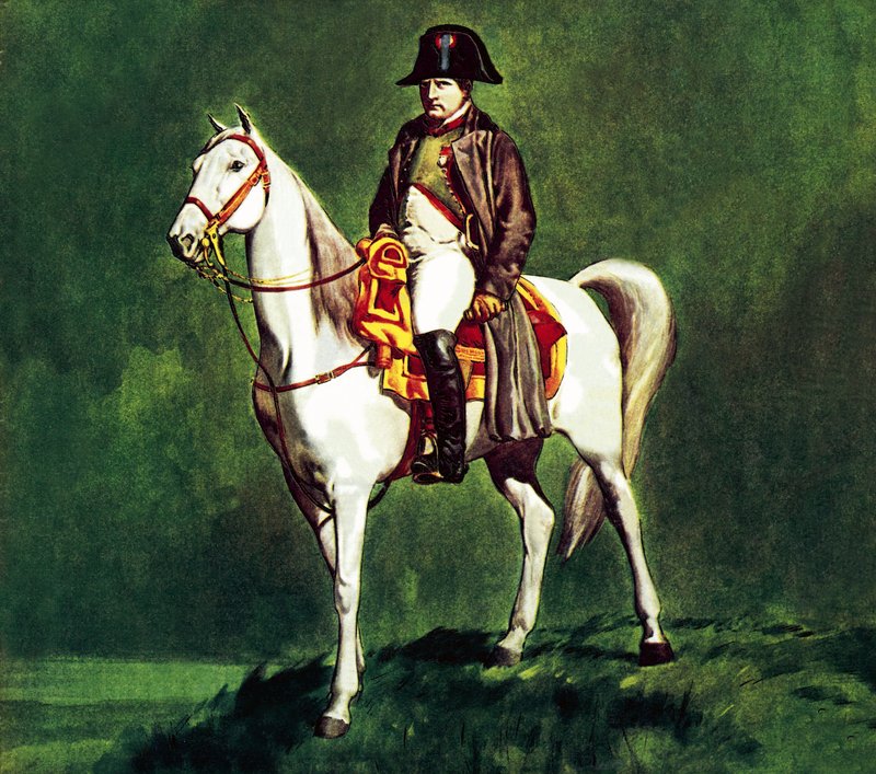 Napoleon op zijn favoriete lader, 