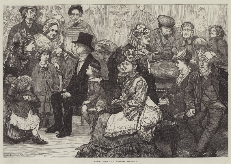 Vakantietijd bij een Wasbeeldenmuseum door James Macbeth