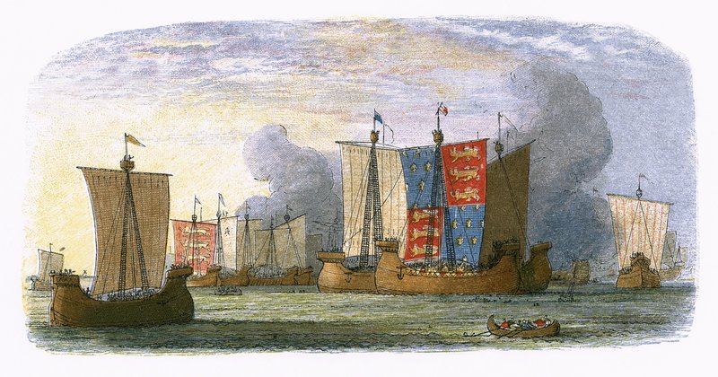 Slag bij Sluys door James William Edmund Doyle