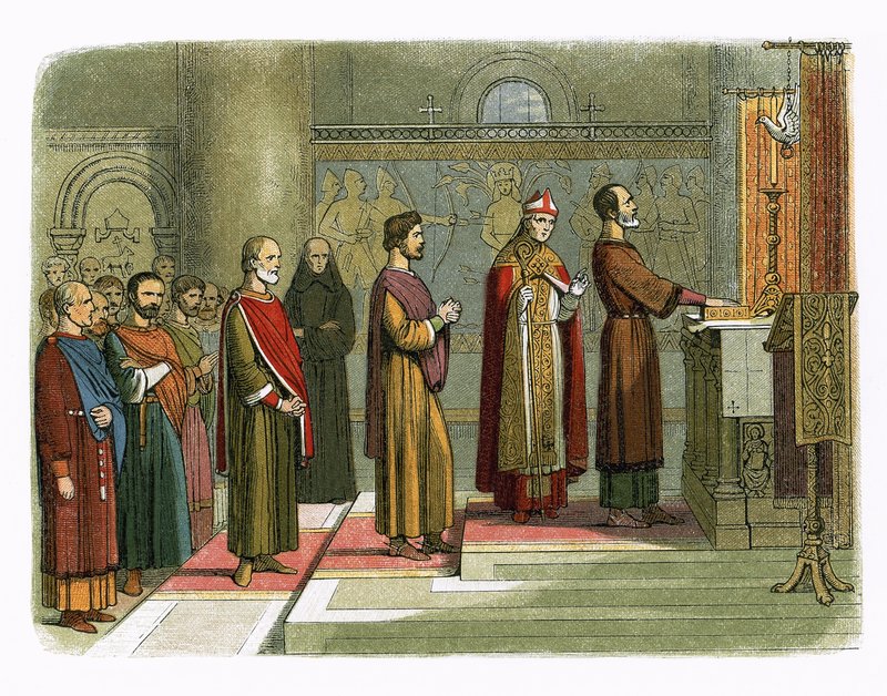 De baronnen zweren hun vrijheden te bereiken door James William Edmund Doyle
