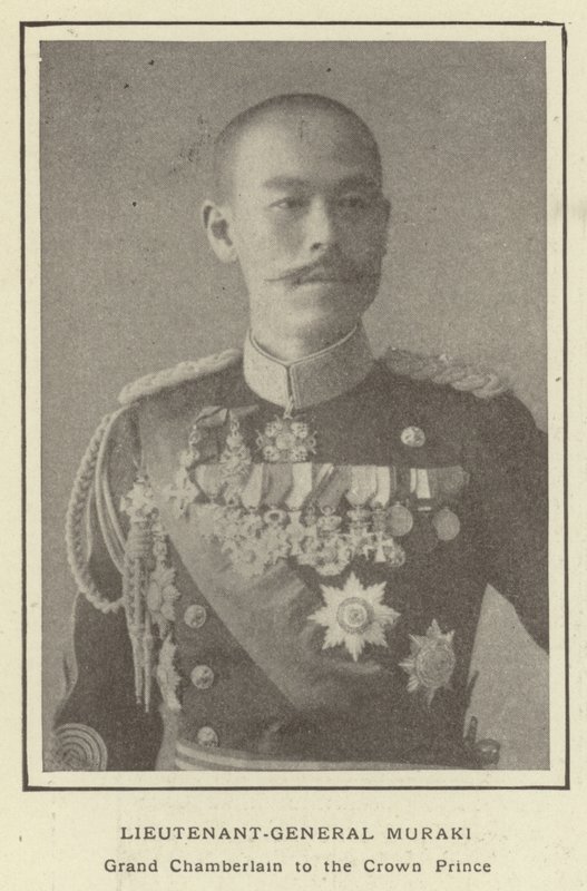Luitenant-generaal Muraki, Grootkamerheer van de Kroonprins door Japanese Photographer