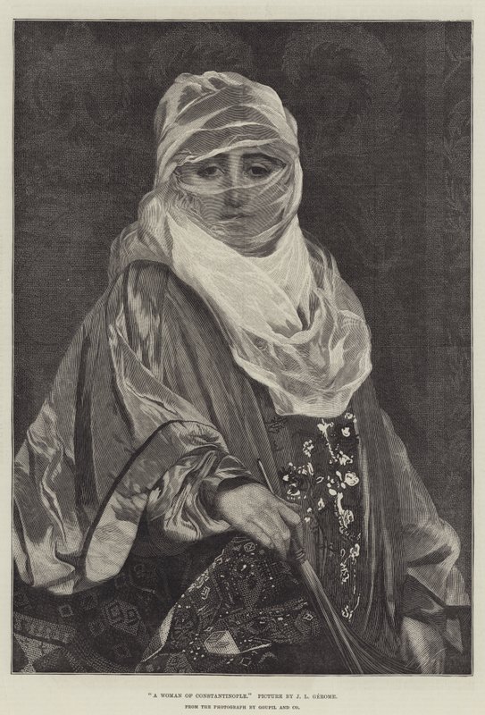 Een Vrouw uit Constantinopel door Jean Leon Gerome