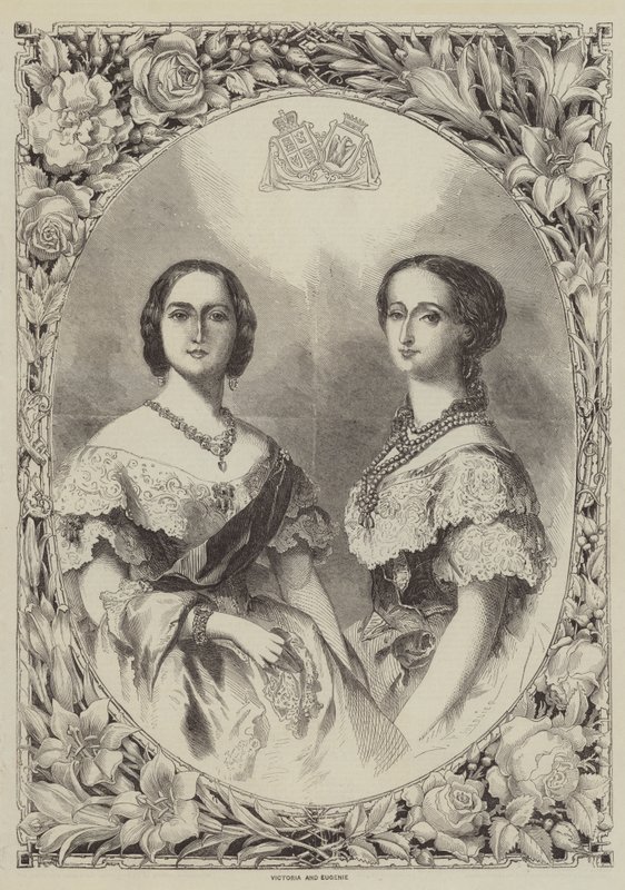 Victoria en Eugenie door Jean Antoine Valentin Foulquier