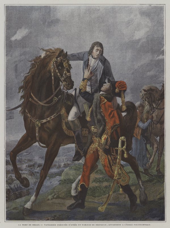 De dood van Generaal Desaix bij de Slag van Marengo, 1800 door Jean Baptiste Regnault