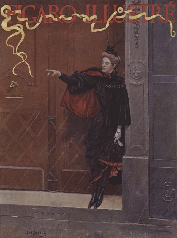 Regent het? Omslag van Le Figaro Illustre, november 1893 door Jean Beraud