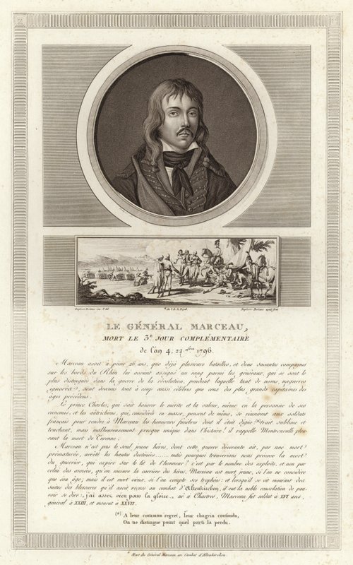 Portret van François Séverin Marceau-Desgraviers door Jean Duplessi-Bertaux