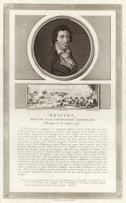 Portret van Jacques Pierre Brissot door Jean Duplessi Bertaux