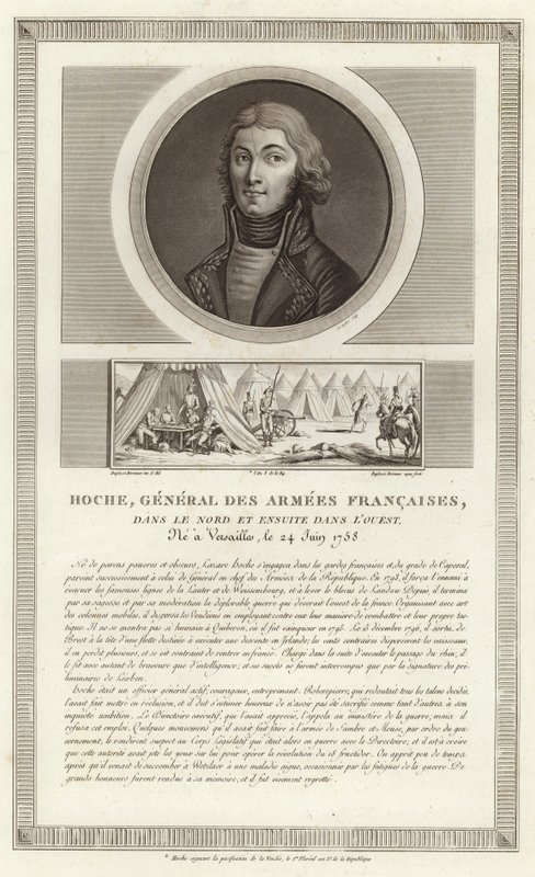 Portret van Lazare Hoche door Jean Duplessi Bertaux