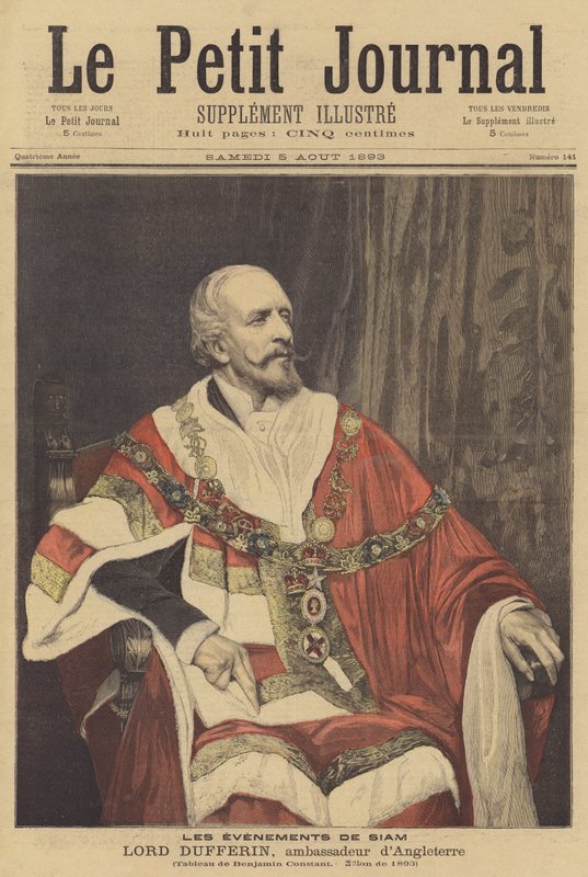 Lord Dufferin, Britse ambassadeur in Frankrijk door Jean Joseph Benjamin Constant