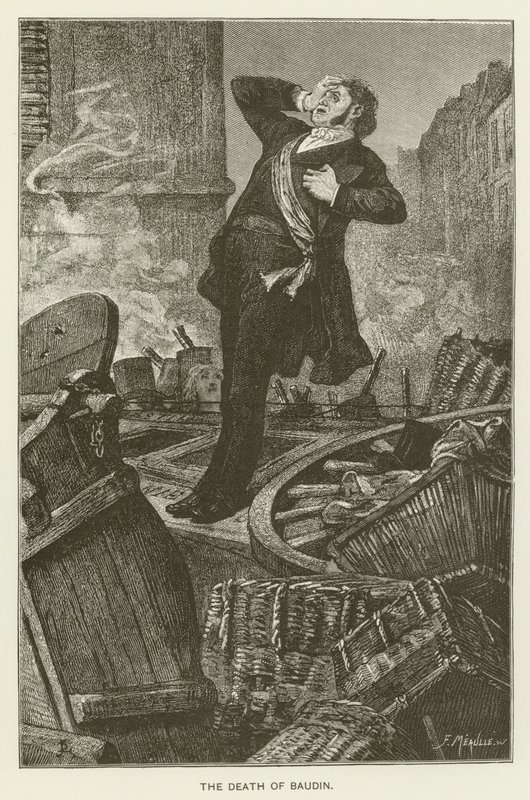 De dood van Baudin door Jean Paul Laurens