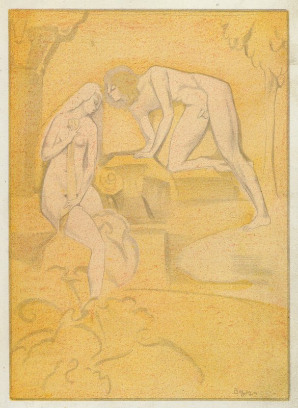 De liefdesboeken van Ovidius: Zulke kussen als Phoebus aan Diana geeft door Jean de Bosschere