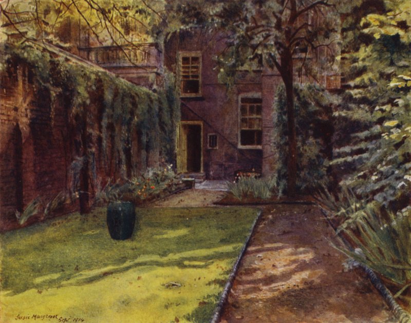 Carlyle House, Uitzicht op Tuin en Huis door Jessie MacGregor