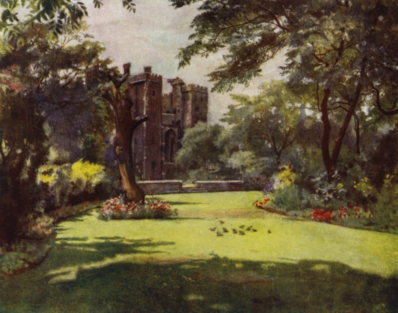 Lambeth, Het Paleis vanuit de Tuinen door Jessie MacGregor