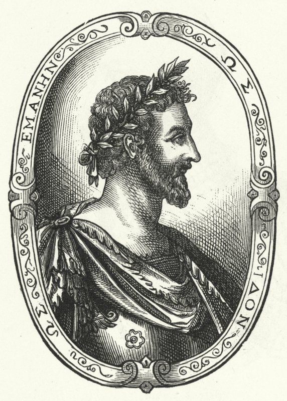 Pierre Ronsard, Franse dichter (gravure) door Johann Theodor de Bry