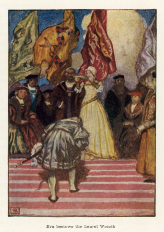 Eva schenkt de Lauwerkrans door John Byam Liston Shaw