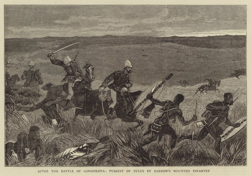 Na de Slag bij Ginghilova, Achtervolging van Zulu