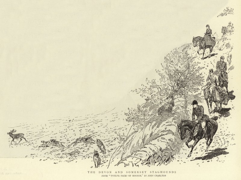 De Devon en Somerset Staghounds door John Charlton