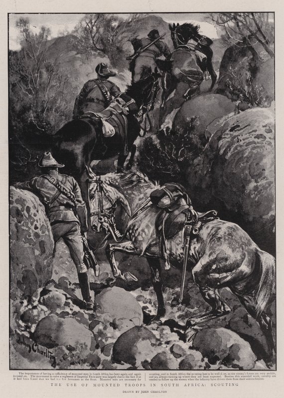 Het Gebruik van Bereden Troepen in Zuid-Afrika, Verkenning door John Charlton