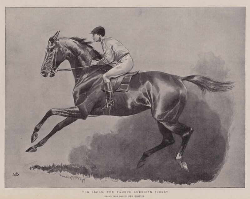 Tod Sloan, de beroemde Amerikaanse jockey door John Charlton