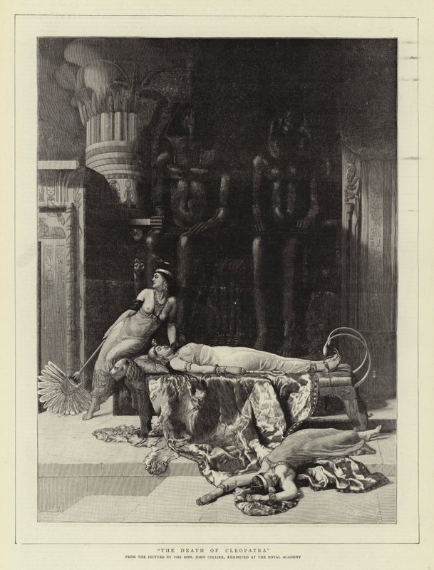 De dood van Cleopatra door John Collier