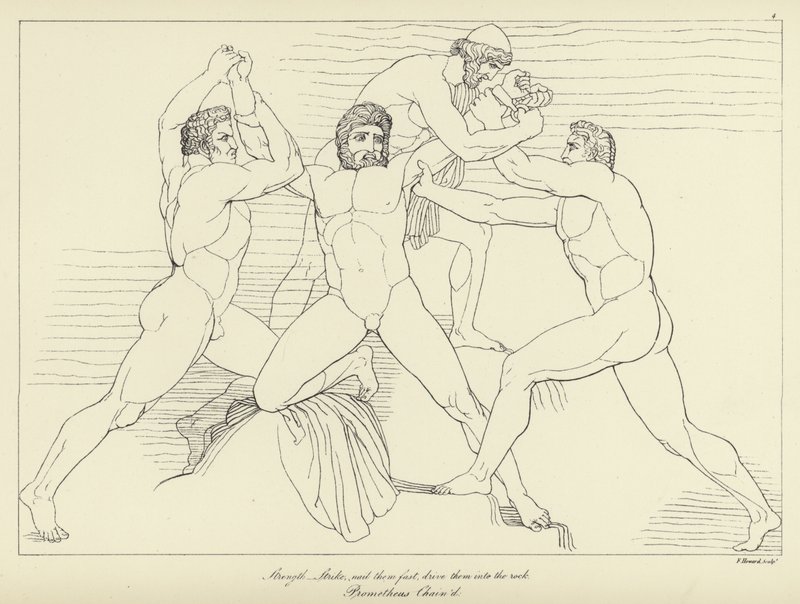 Prometheus Geboeid door John Flaxman
