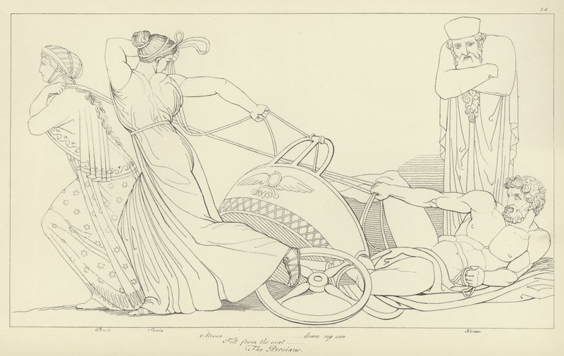 De Perzen door John Flaxman