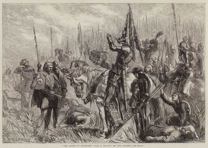 De Slag bij Agincourt door John Gilbert