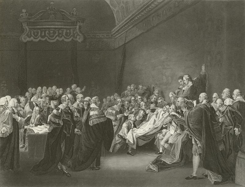 De dood van de graaf van Chatham, 1778 door John Singleton Copley
