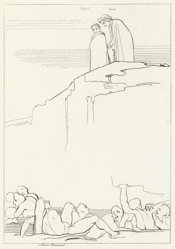 Malebolge, Inferno, Canto 18 (gravure) door John (after) Flaxman
