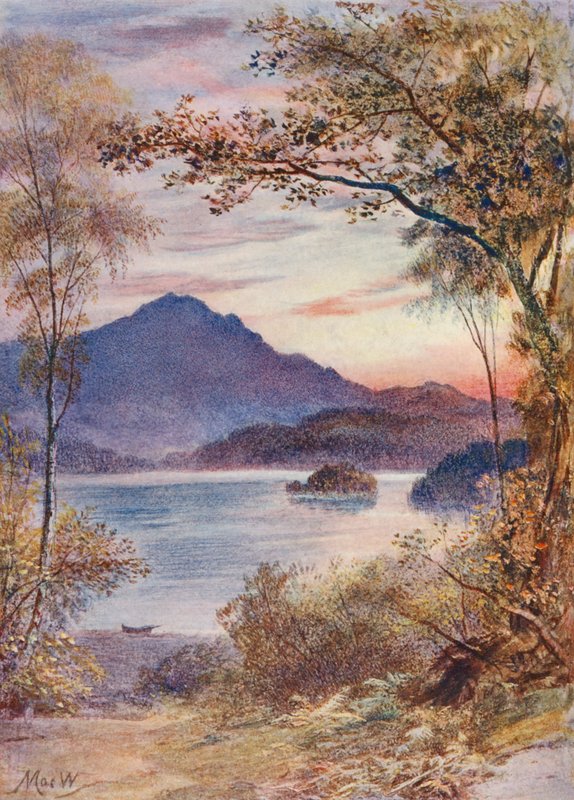 Ben Venue en de Trossachs door John (after) MacWhirter