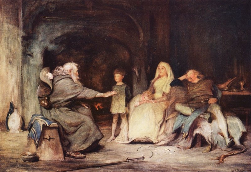 De pelgrim door John (after) Pettie
