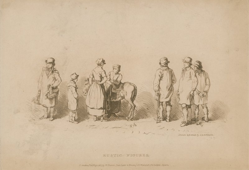 Rustieke figuren door John Augustus Atkinson