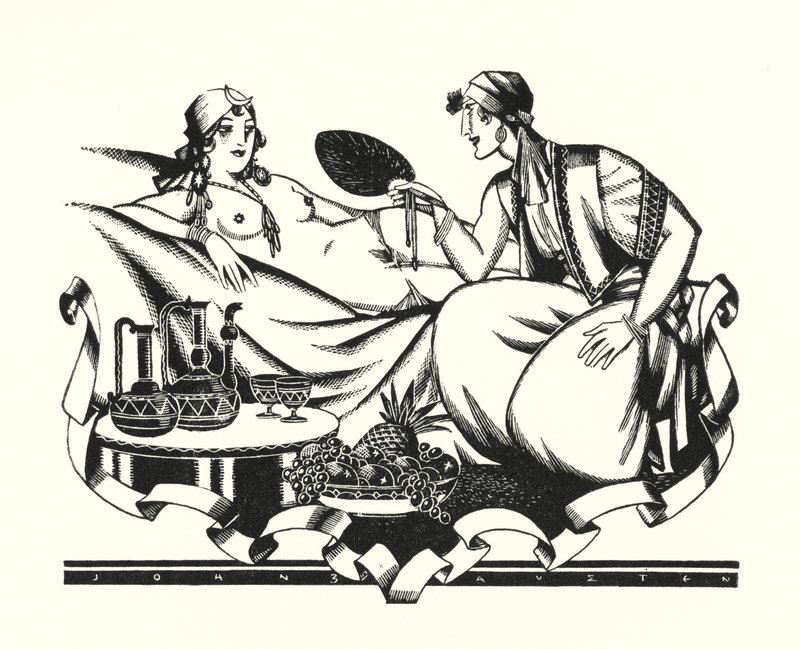 Illustratie voor Don Juan door Lord Byron door John Austen