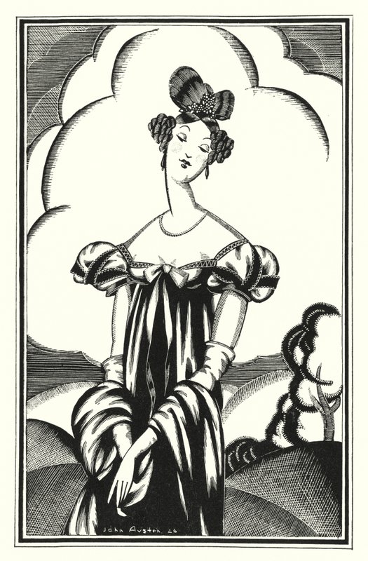 Illustratie voor Don Juan door Lord Byron: Aurora Raby, een jonge ster door John Austen