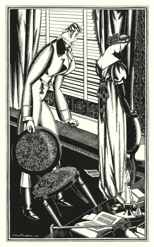 Illustratie voor Don Juan door Lord Byron: Don Jose en zijn dame hadden ruzie, waarom? door John Austen