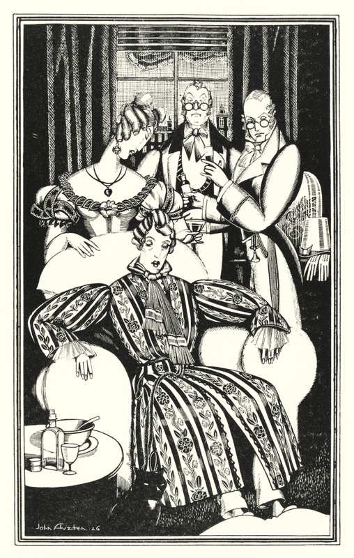 Illustratie voor Don Juan door Lord Byron: Ik weet niet hoe het kwam, maar hij werd ziek door John Austen